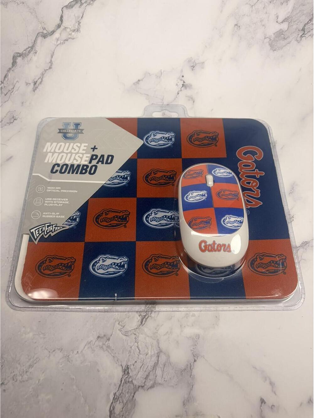 Florida Gators Mouse Pad + Wireless Mouse Combo NCAA UF Computer Set New Sealed